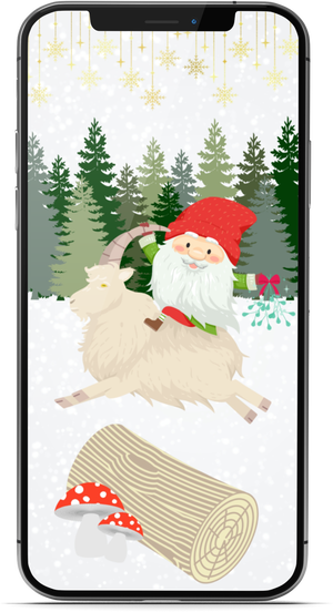 [FREE DOWNLOAD] Winter Gnome Digital Phone Wallpaper
