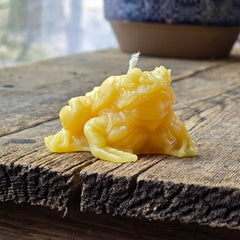 Beeswax Toad Candle