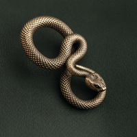 Antique Brass Coiled Serpent