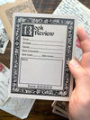 Reader's Book Review Notepad