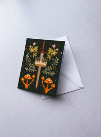 Crown & Spores Greeting Card