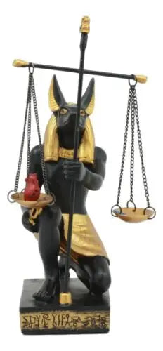 Egyptian Anubis Scales of Justice Statue