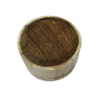 Floral Engraved Ox Bone & Wood Keepsake Box