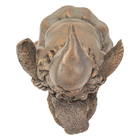 Garden Gnome on Bunny Rabbit Bronze-Look Sculpture
