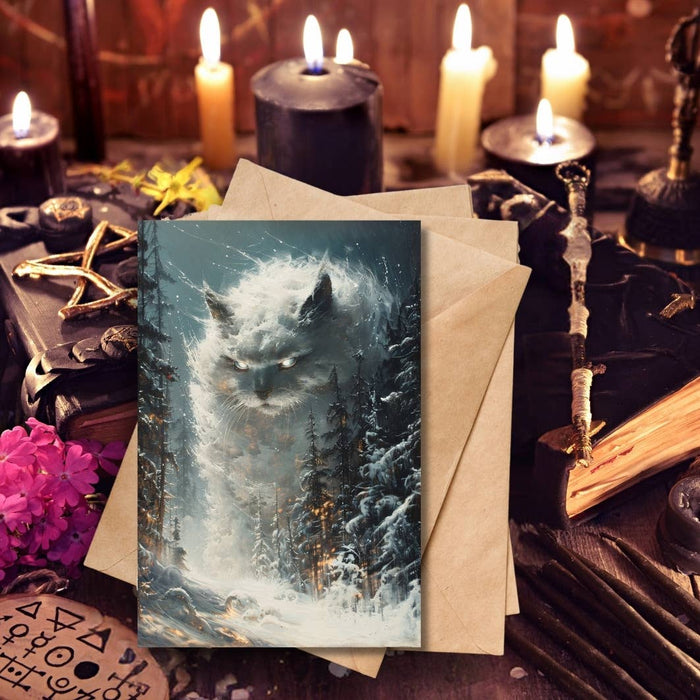 Yule Cat Jólaköttur Greeting Card