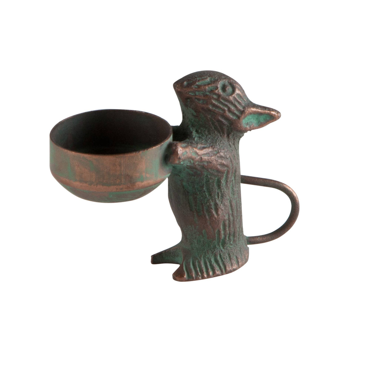 Cast Iron Garden Mouse Tealight Candle Holder