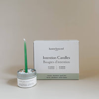 Intention Candle Ritual Kit | 10-Candle Set with Salt Crystal Blend & Incense