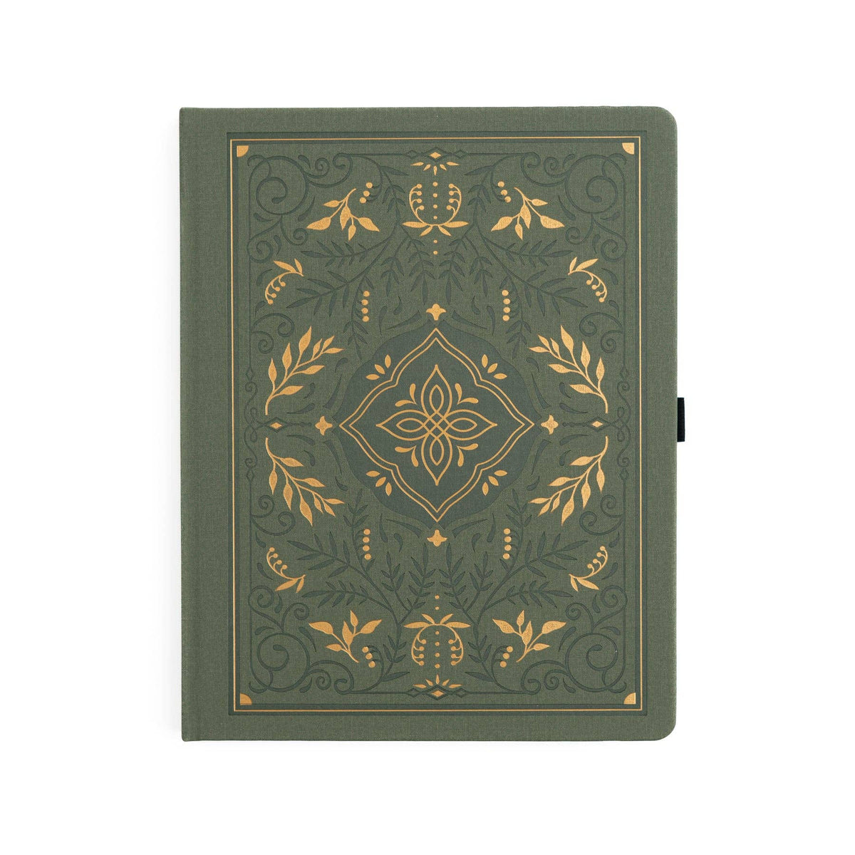 Storybook In Vintage Olive Dot Grid Notebook