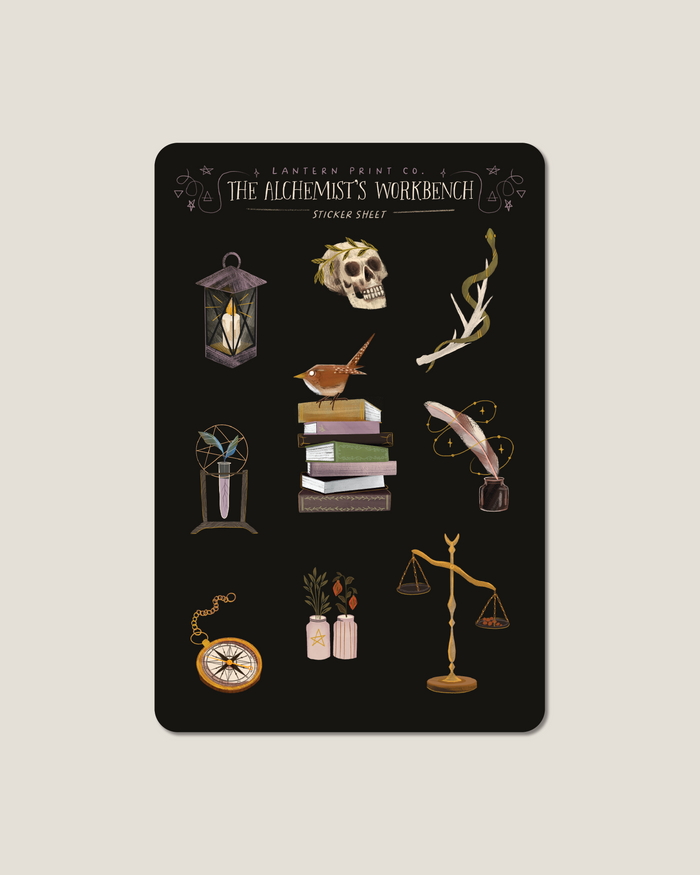 Alchemist's Workbench Vinyl Sticker Sheet