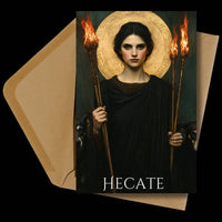 Dark Goddess Greeting Cards