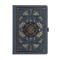 Storybook in Navy Dot Grid Pocket Journal