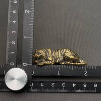 Brass Lying Tiger Decoration