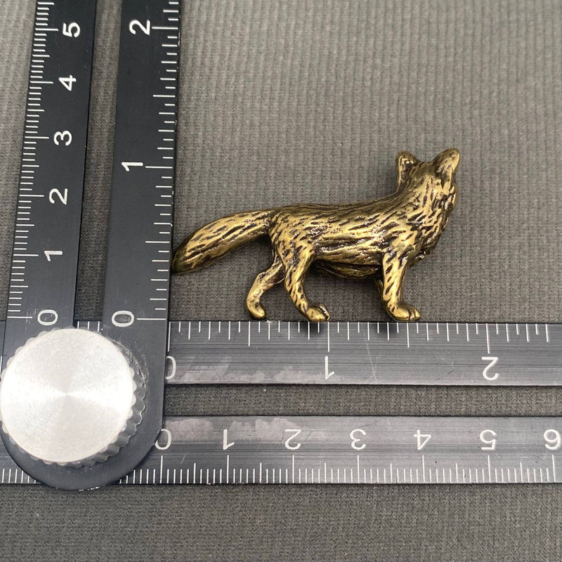 Small Brass Fox Decoration