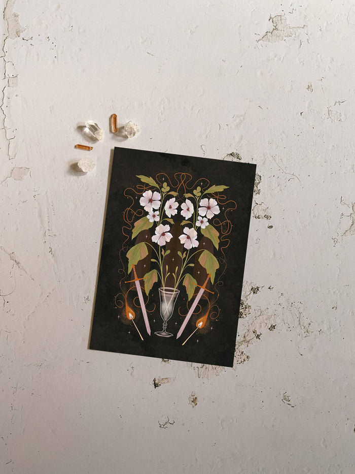 Bloom in Smoke Art Print