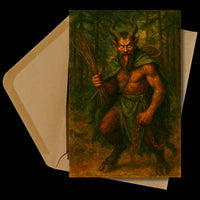 Krampus Yule Greeting Card