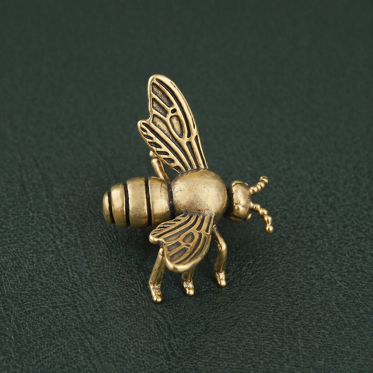 Antique Brass Honey Bee Figurine