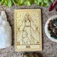 Hel Deity Card | Altar Decor | Wall Art | Shelf Leaner