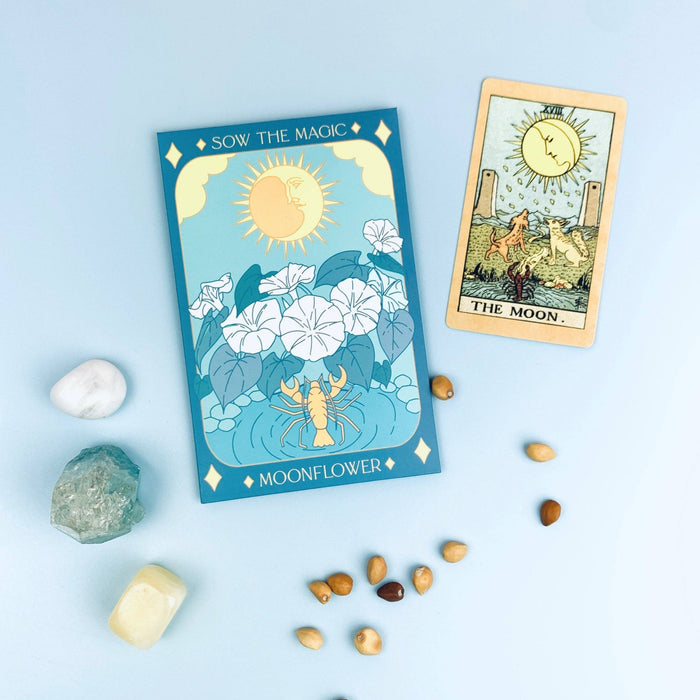 Moonflower Tarot Seed Packet