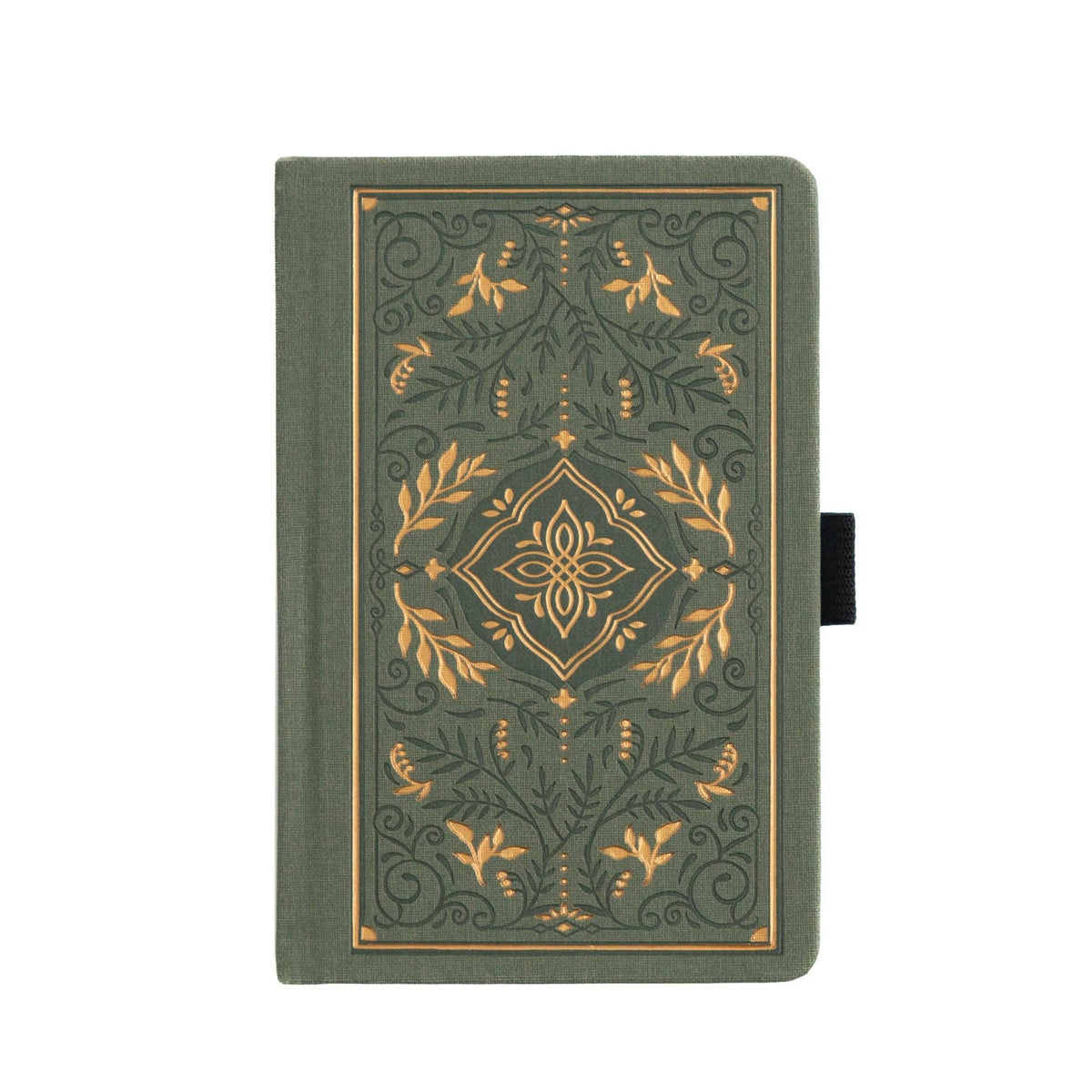 Storybook In Vintage Olive Dot Grid Notebook