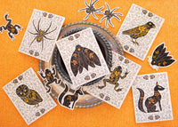Gold Vines Moth Vinyl Sticker