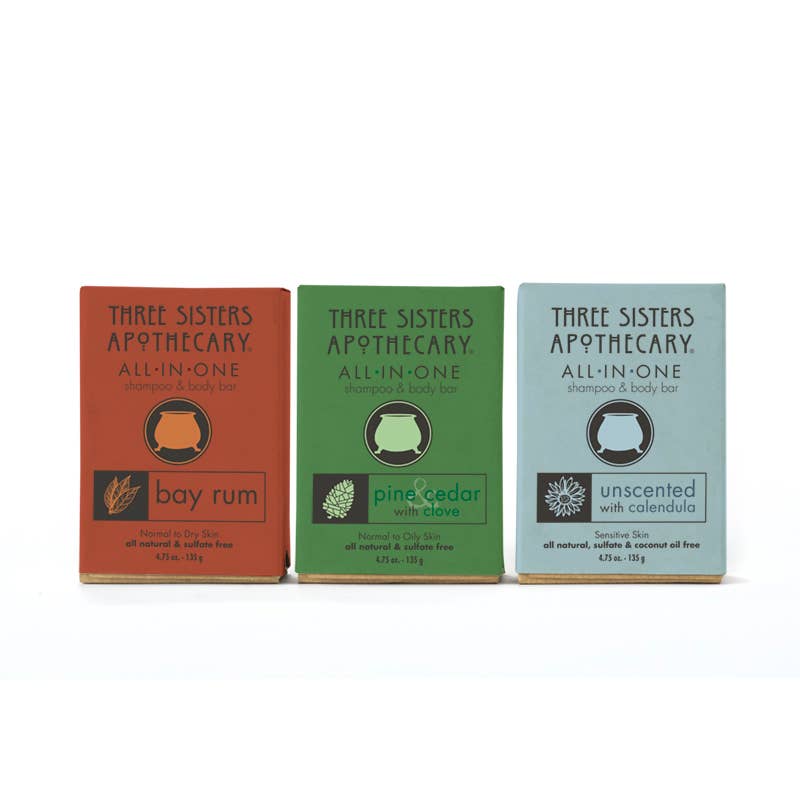 Pine & Cedar All in One Shampoo & Body Bar