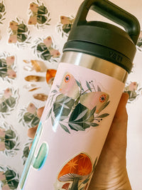 Botanical Moth Vinyl Sticker