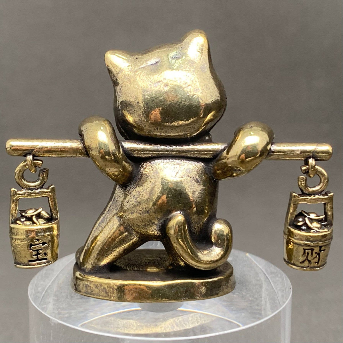 Brass Treasure Cat Decoration