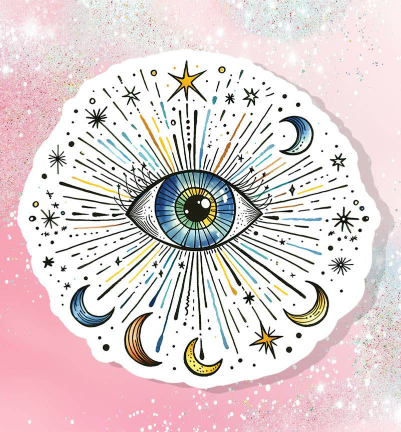 Cosmic All Seeing Eye Vinyl Sticker