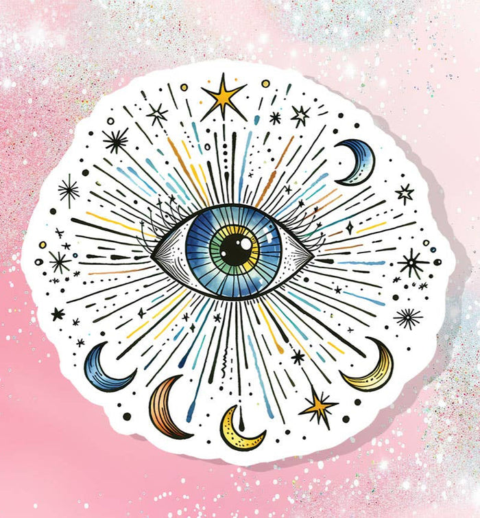 Cosmic All Seeing Eye Vinyl Sticker