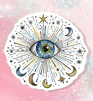 Cosmic All Seeing Eye Vinyl Sticker
