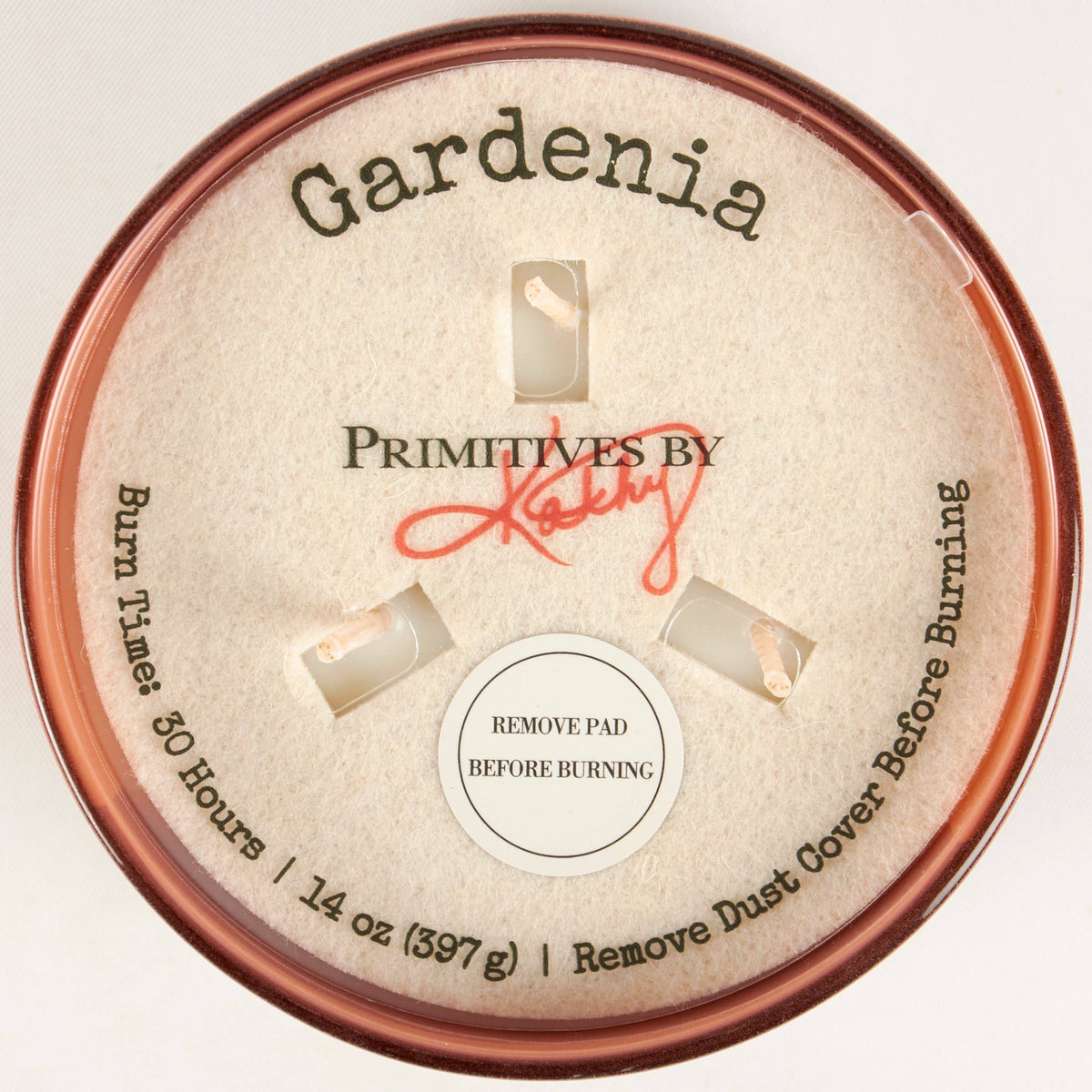 Gardenia Three Wick Soy Candle