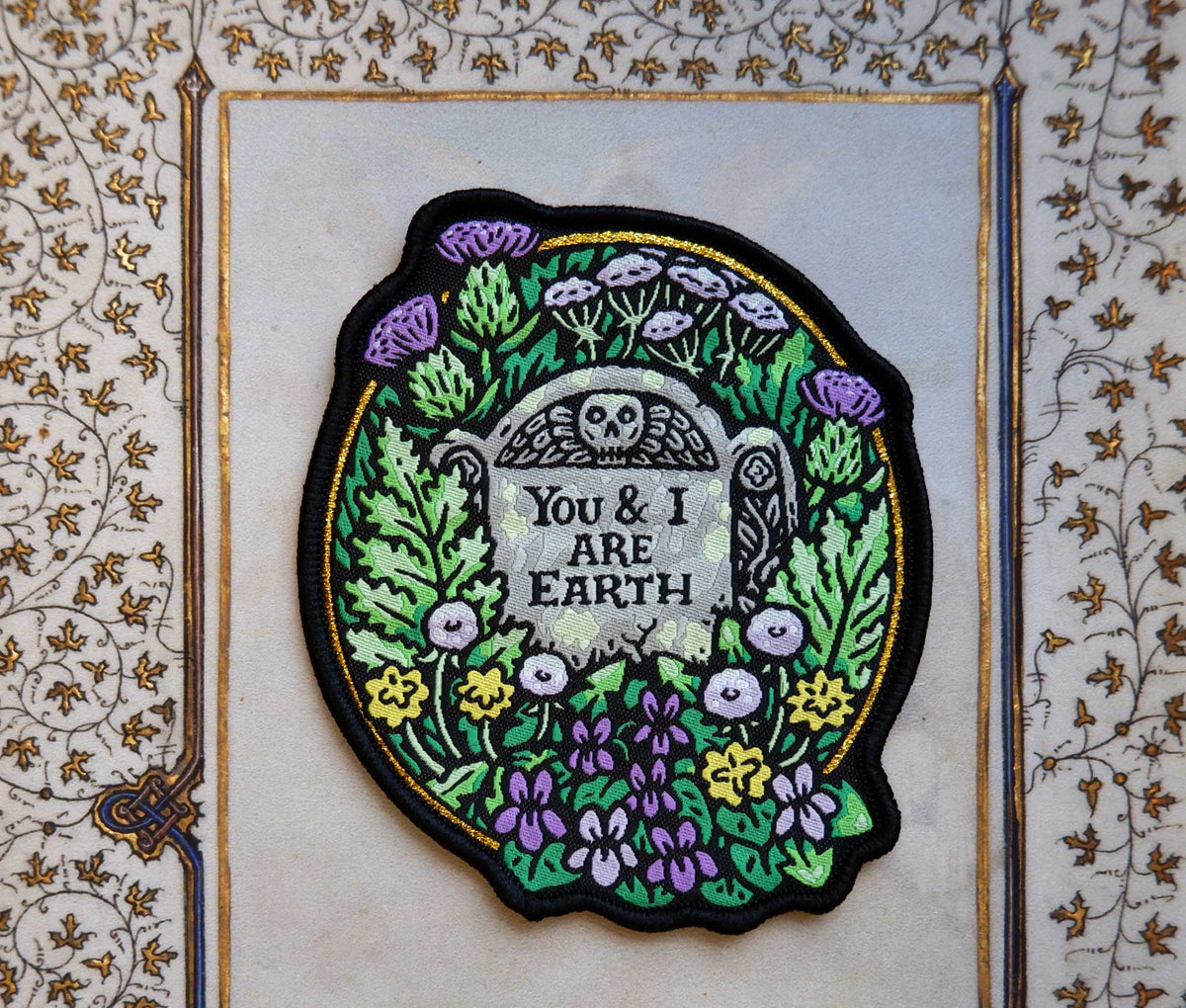 You and I Are Earth Embroidered Patch