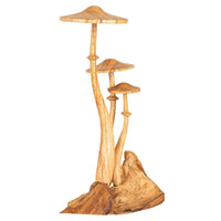 Wooden Mushroom Decoration