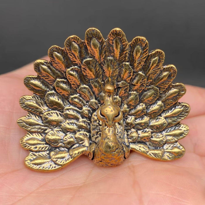 Brass Peacock Figurine