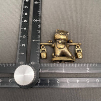 Brass Treasure Cat Decoration