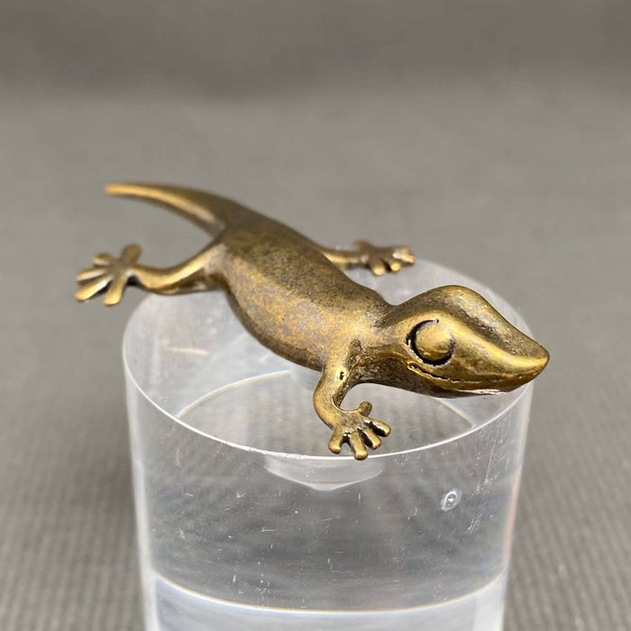 Brass Gecko Decoration