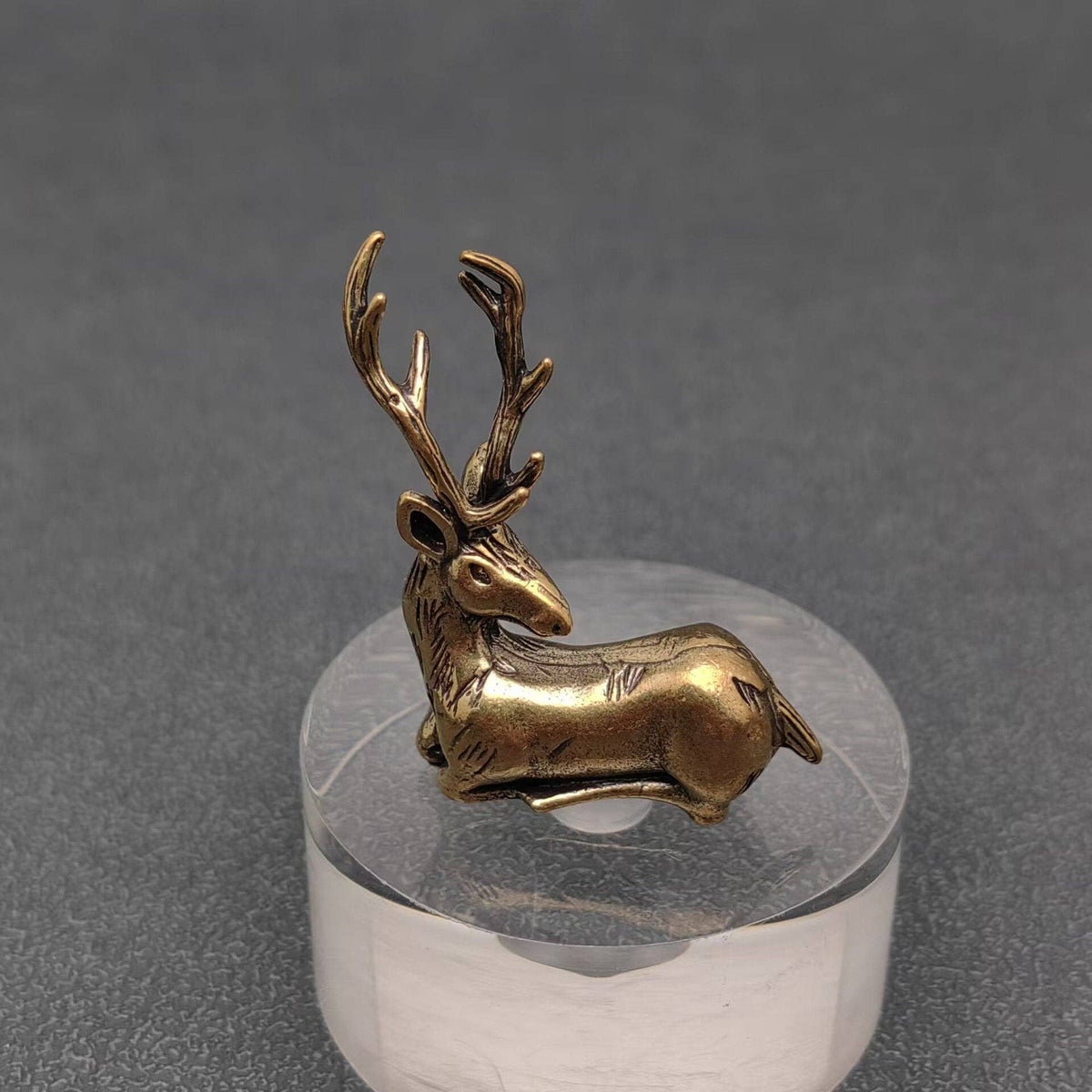 Brass Elk Figurine