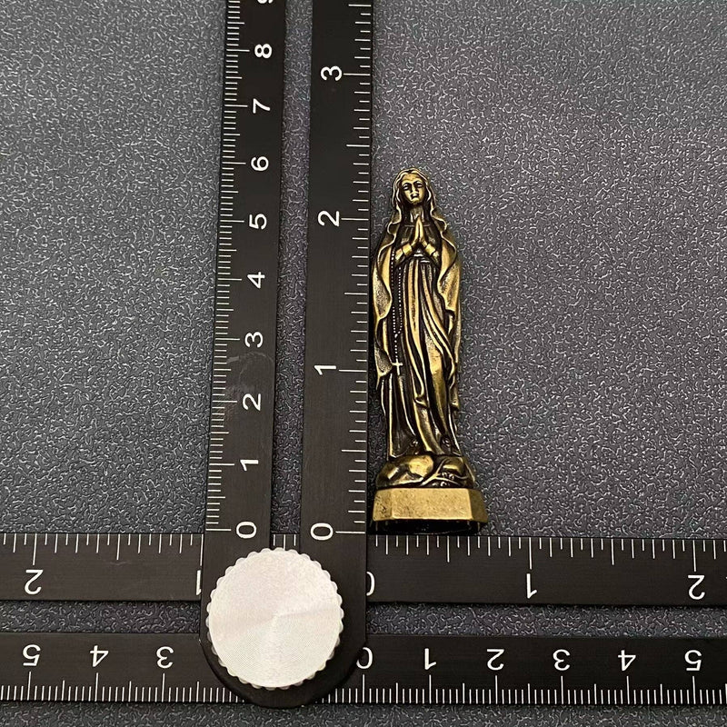 Small Brass Virgin Mary Decoration