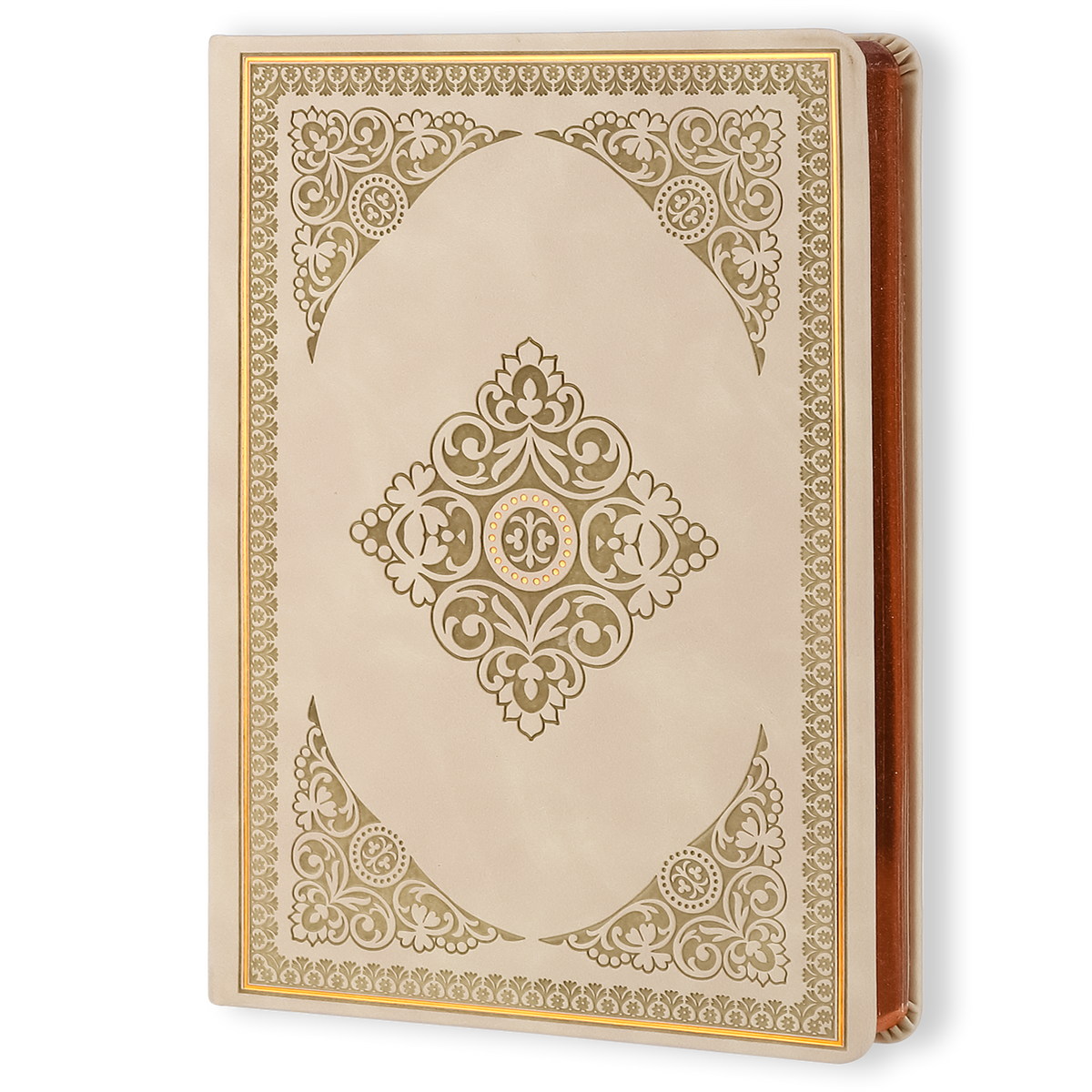 Antique Apricot Leather Style Journal