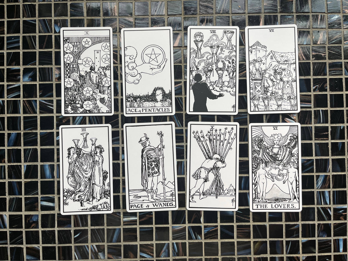 Pixie's Line Art Rider Waite Tarot