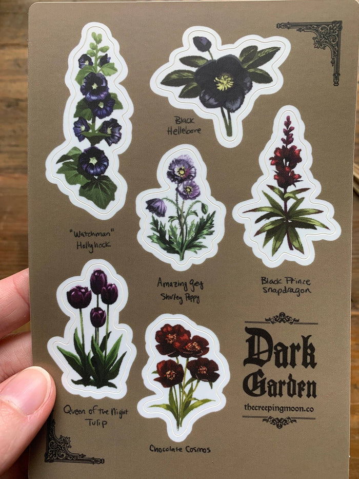 Dark Garden Vinyl Sticker Sheet