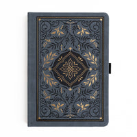 Storybook in Navy Dot Grid Pocket Journal