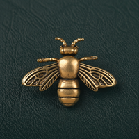 Antique Brass Honey Bee Figurine