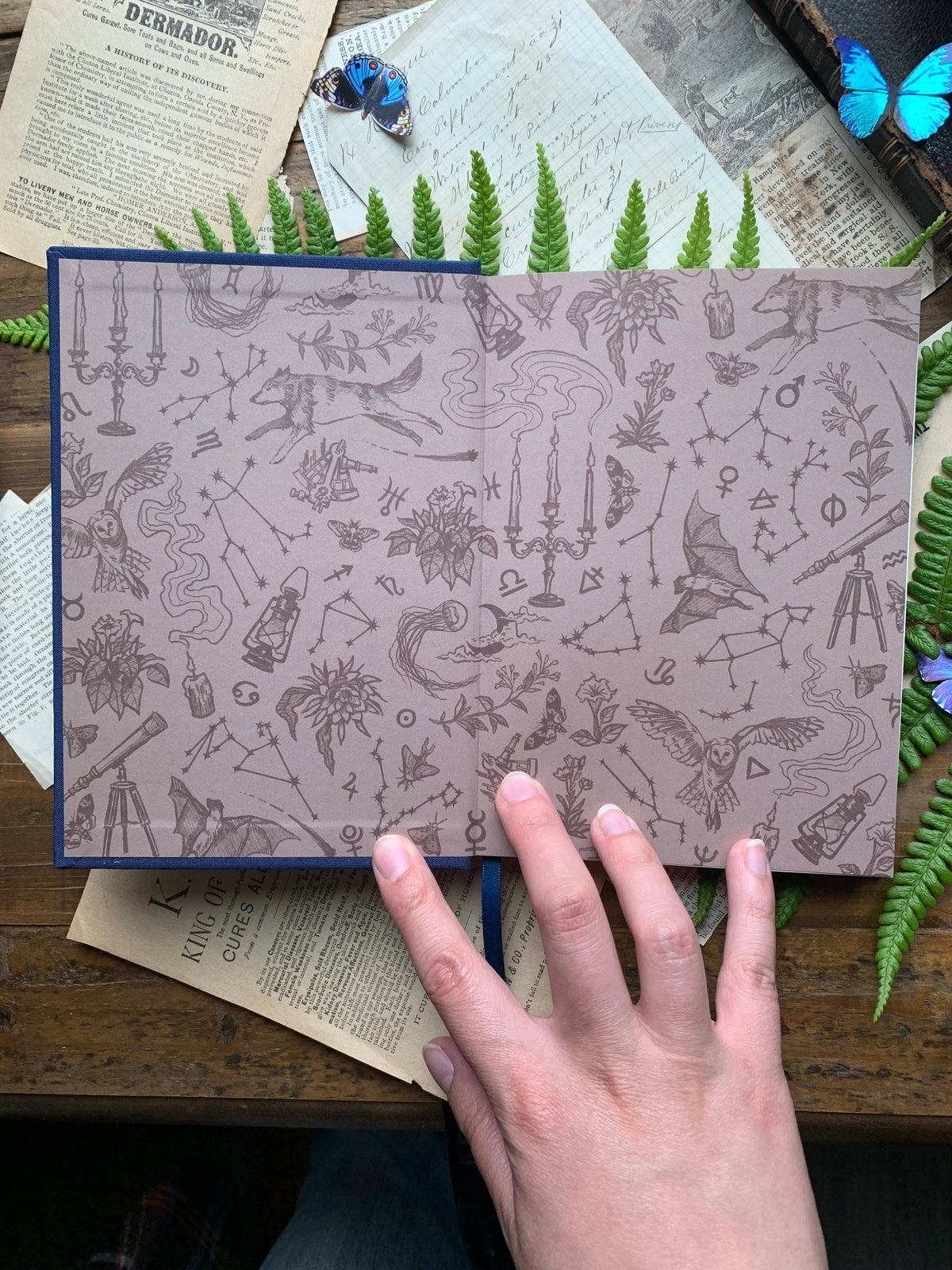 Astronomer Linen Bound Sketchbook with Foil Stamping