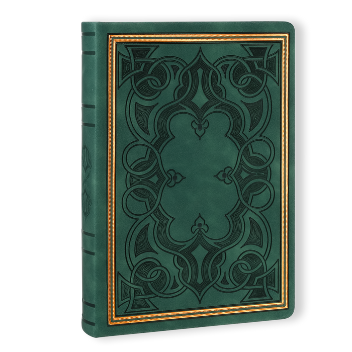 Antique Evergreen Leather Style Journal