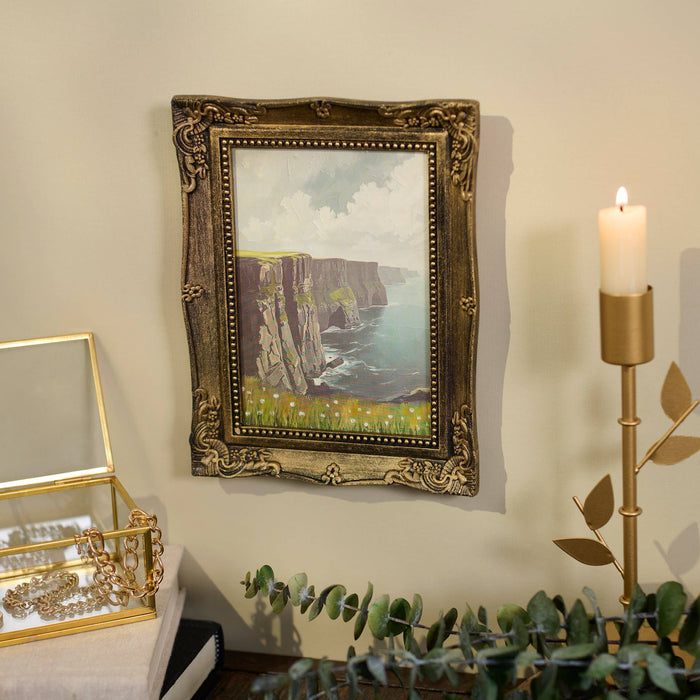 Vintage Irish Coast Framed Wall Art | Rugged Shores & Celtic Calm