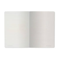 White Mushroom A4 Lined Notebook