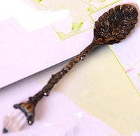 Miniature Apothecary Tea Spoon with Glass Prism Handle