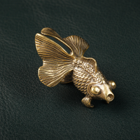 Antique Brass Goldfish Figurine
