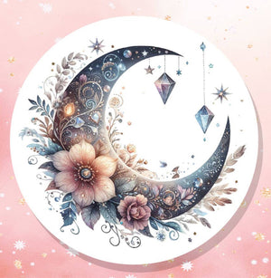 Moon Dream with Pendulums Vinyl Sticker